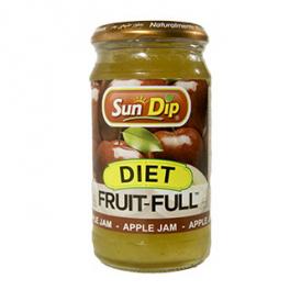 SUNDIP Assorted Jam Apple SUGAR FREE (Glass Jar)