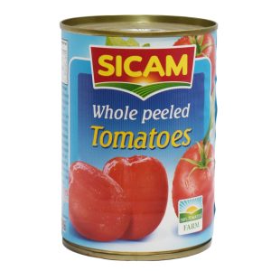 SICAM WHOLE PEELED TOMATOES 400g (Tunisia)